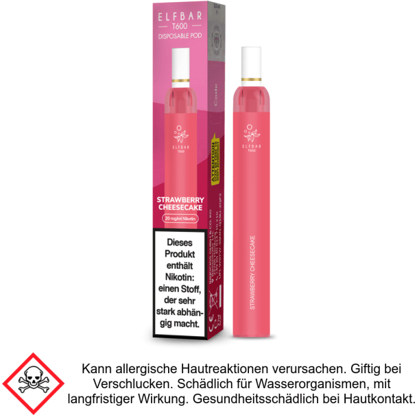 Strawberry Cheesecake Elf Bar Filter T600 Einweg E-Zigarette