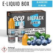 ECO-Liquids Blaubeere (5x10 ml - 18 mg/ml Nikotin)