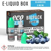 ECO-Liquids Blaubeere (5x10 ml - 6 mg/ml Nikotin)
